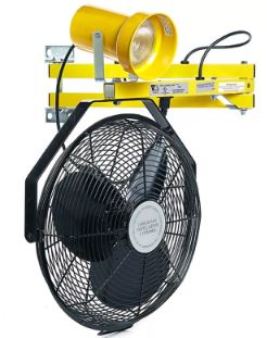 Dock Light & Fan with Double Arm - Click Image to Close